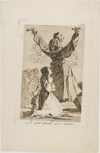 Was ein Schneider tun kann!, Platte 52 aus Los Caprichos von Francisco Jose de Goya y Lucientes