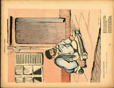 Die Butterplatte, Nummer 47, Satirisch in Farben von Francisco Sancha y Lengo