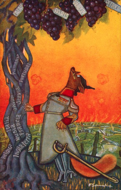 Der Fuchs und die Trauben von Francisco Sancha y Lengo
