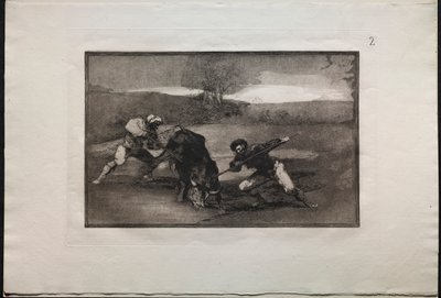 Stierkämpfe: Eine andere Art der Jagd zu Fuß von Francisco de Goya