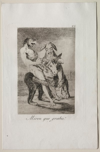 Caprices: Schau, wie ernst sie sind! von Francisco de Goya