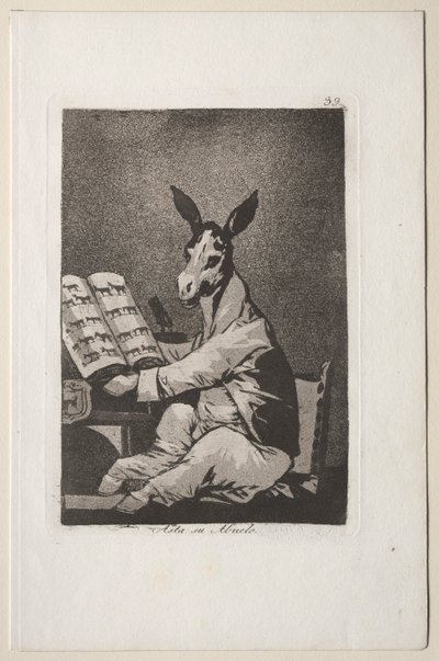 Caprichos: Und so war sein Großvater von Francisco de Goya