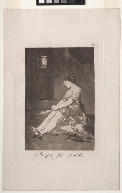 Caprichos: Weil sie empfänglich war. von Francisco de Goya