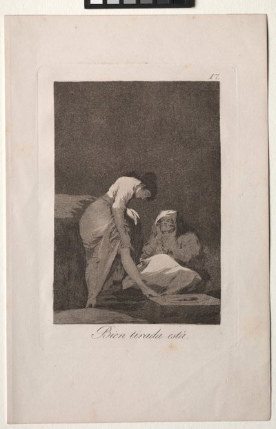 Caprichos: Es ist schön gespannt von Francisco de Goya
