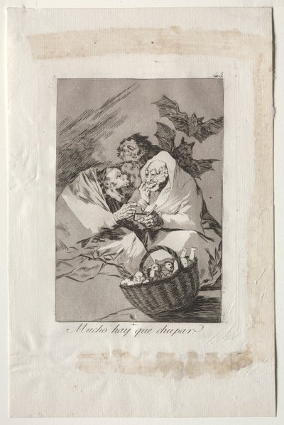 Caprichos: Es gibt viel zu saugen, 1799 von Francisco de Goya