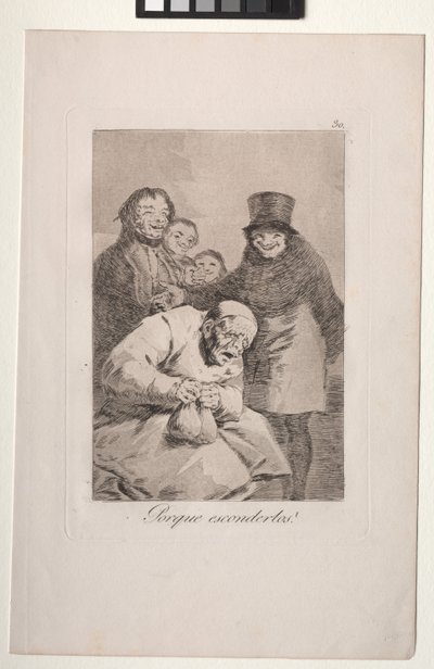 Caprichos: Warum sie verstecken? von Francisco de Goya