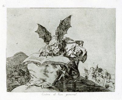 Gegen das Gemeinwohl. Platte 71 aus Die Schrecken des Krieges Los Desastros de la Guerra, 1810-1820 von Francisco de Goya