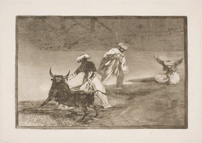 Sie reizen einander im Gehege von Francisco de Goya