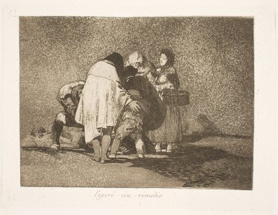 Er starb, ohne dass man ihm helfen konnte (53) von Francisco de Goya