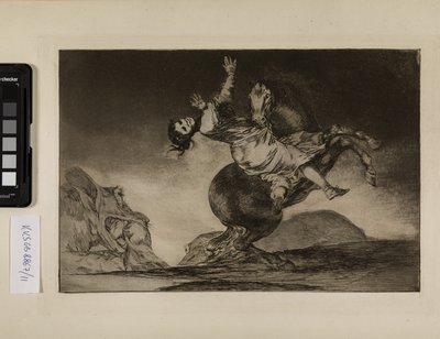 Der Pferdedieb (Eine Frau und ein Pferd, lass einen anderen sie zähmen) von Francisco de Goya
