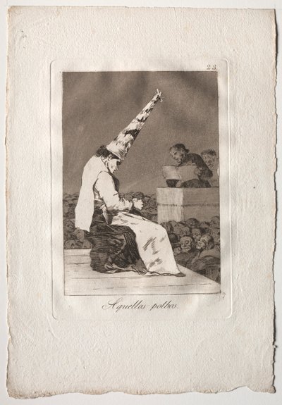 Ochenta Caprichos: Aquellos Polbos, 1793-1798 von Francisco de Goya