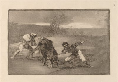 Eine andere Art zu Fuß zu jagen von Francisco de Goya