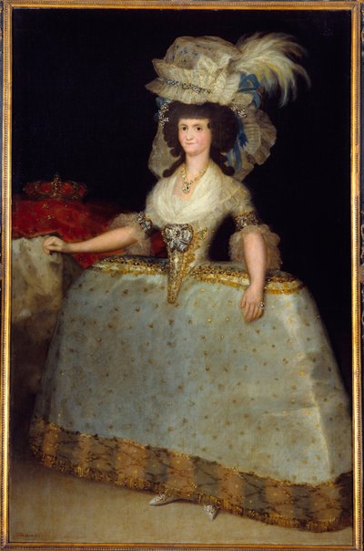 Porträt der Königin von Spanien Maria Luisa, Ehefrau von Karl IV. von Francisco de Goya