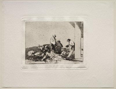 Die Schrecken des Krieges: Es nützt nichts zu schreien von Francisco de Goya