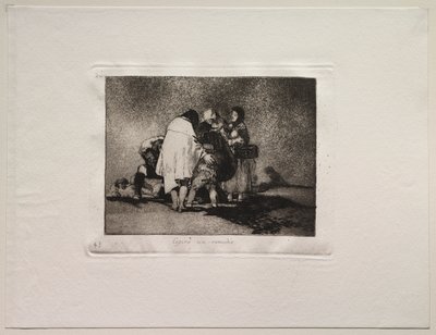 Die Schrecken des Krieges: Es war nichts zu machen und er starb von Francisco de Goya