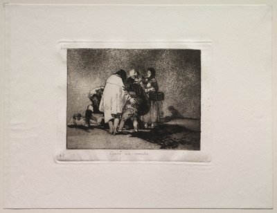 Die Schrecken des Krieges: Es gab nichts zu tun und er starb von Francisco de Goya