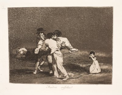 Unglückliche Mutter (50) von Francisco de Goya