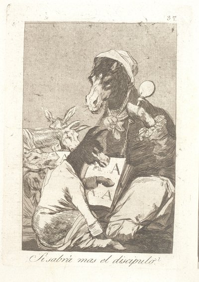 Mehr als der Lehrer? von Francisco de Goya