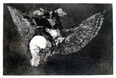 Geflügelter Unsinn, 1819-1823 von Francisco de Goya