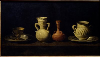 Stillleben, Tassen und Vasen von Francisco de Zurbaran