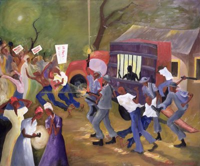 Blauer Mann von Francks Deceus