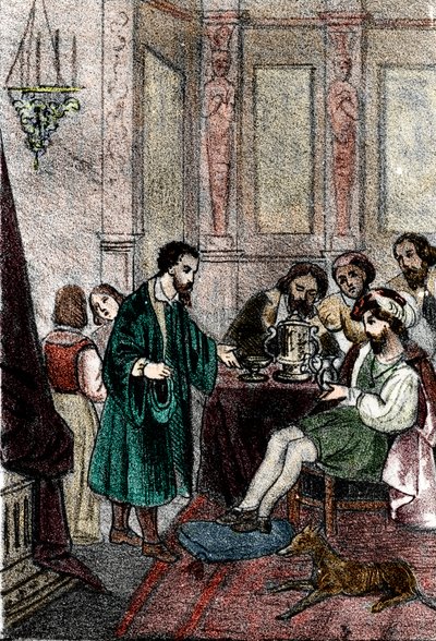 Der Bildhauer Benvenuto Cellini am Hofe des Königs von Frankreich Franz I. von Franco Mistrali