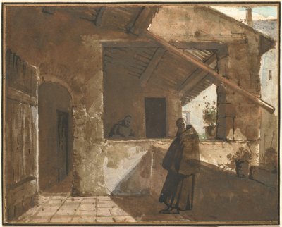 Ein römischer Kreuzgang von Francois-Marius Granet