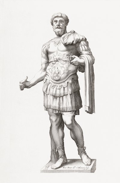 Römischer Kaiser Marcus Aurelius. Porträt. von Francois Perrier
