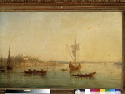 Ansicht des Eingangs des Bosporus in Konstantinopel von Francois Barry