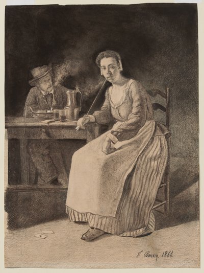 Innenansicht einer Taverne von François Bonvin