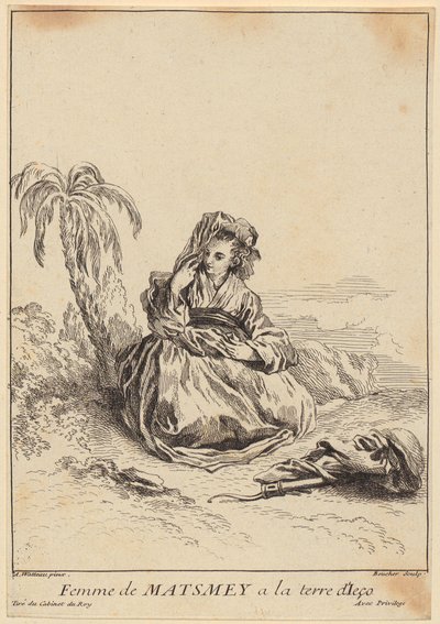 Eingefangene Turteltaube von François Boucher