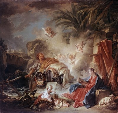 Die Rast auf der Flucht nach Ägypten von François Boucher