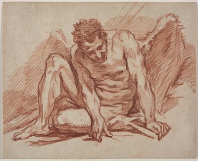 Männliche Akademie mit Flügeln von François Boucher