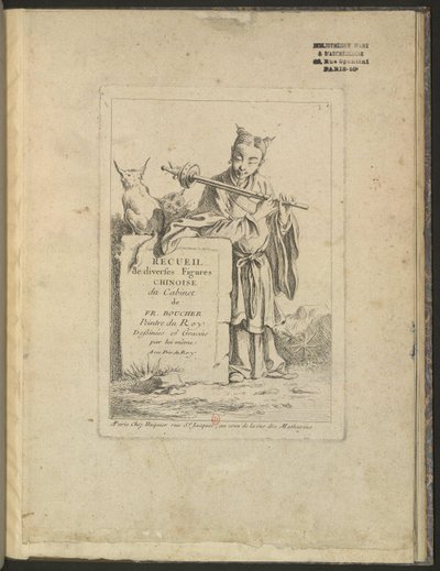 Sammlung verschiedener chinesischer Figuren aus dem Kabinett von François Boucher von François Boucher