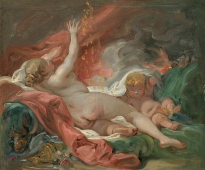 Studie für Danae und den Goldregen, ca. 1760 von François Boucher