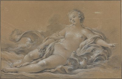 Venus auf einem Delphin ruhend von François Boucher