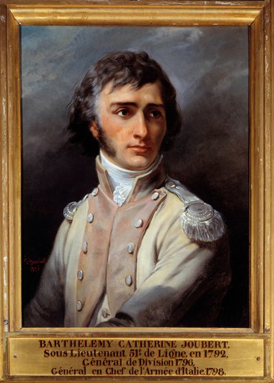 Porträt von Barthelemy Joubert (1769-1799) im Uniform eines Leutnants von Francois Bouchot