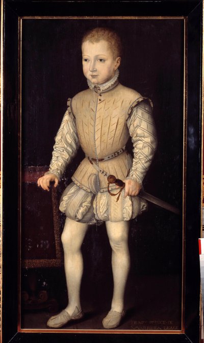 Porträt von Heinrich IV. von Navarra (1553-1610) als Kind im Alter von 4 Jahren von Francois Bunel