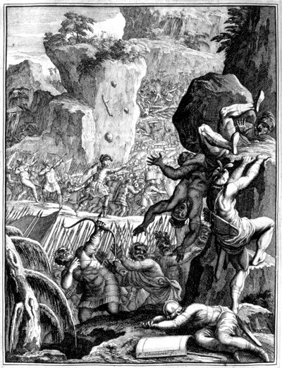 Truppen unter Alarich I., König der Westgoten, in der Schlacht von Francois Chauveau