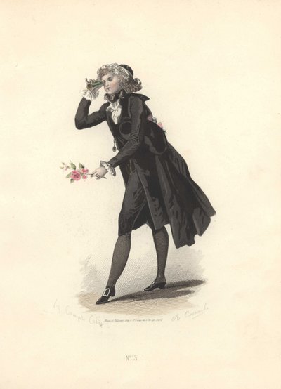 Dandy mit Lorgnette, Ära von Marie Antoinette von Francois Claudius Compte Calix