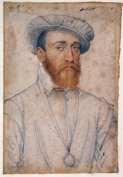 Porträt von François de Coligny, Herr von Andelot (1521 - 1569) von François Clouet