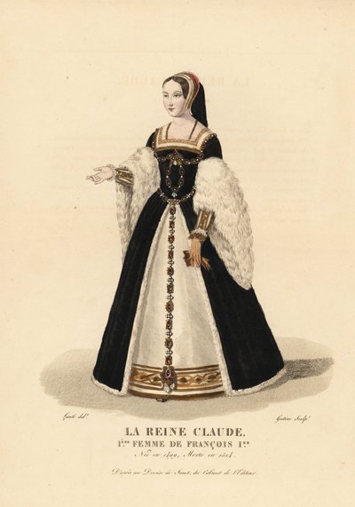 Königin Claude, erste Frau von König Franz I. von François Clouet