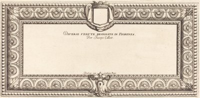 Titelseite für Callots "Verschiedene italienische Landschaften" von Francois Collignon