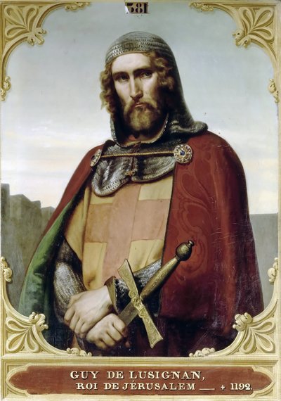 Guy von Lusignan, König von Jerusalem und Zypern von Francois Edouard Picot