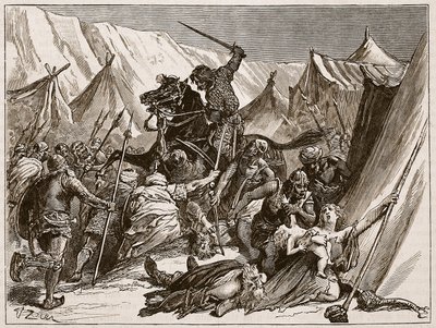 Robert von Normandie ruft die Kreuzfahrer zusammen, Illustration aus 