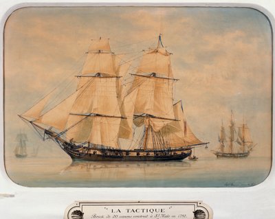 Tactique Brig, gebaut 1792 von Francois Geoffroy Roux