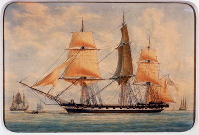 Die Korvette La Favorita von Francois Geoffroy Roux