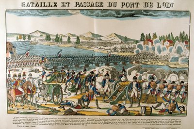 Schlacht und Überquerung der Brücke von Lodi, 11. Mai 1796 von Francois Georgin