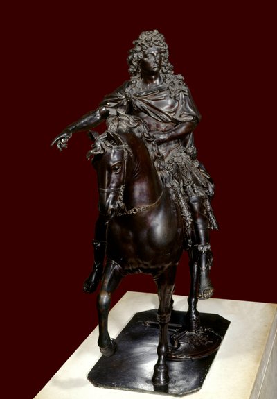 Reiterstatue von König Ludwig XIV. in Bronze gegossen von Francois Girardon