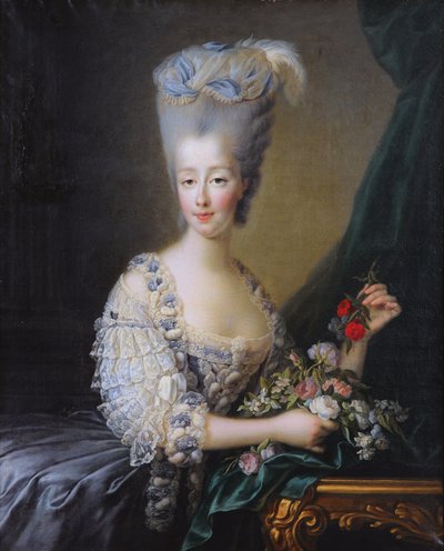 Marie-Thérèse de Savoie, Gräfin von Artois (1756-1805) Das Syko-Porträt in 74 und 84 aus FNF von Francois Hubert Drouais